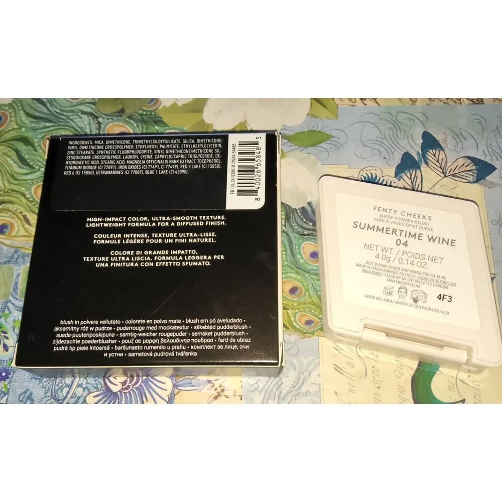 NIB~Fenty Beauty Fenty Cheeks Suede Powder Blush in Summertime Wine